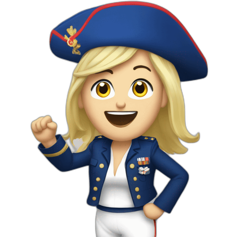 Marine le pen danse emoji