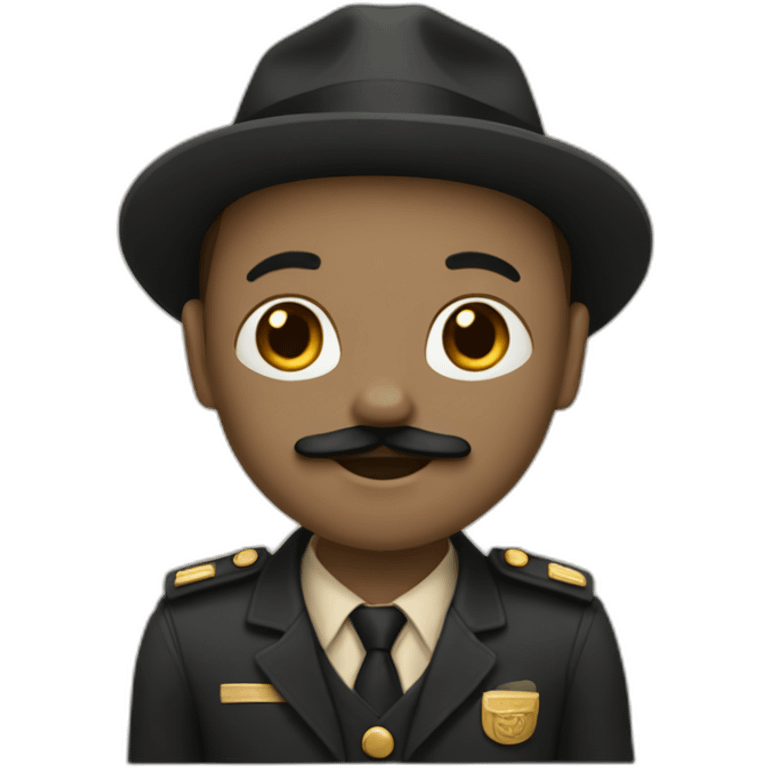 Un chat noire avec des tache beige emoji