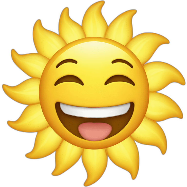 Happy sun emoji