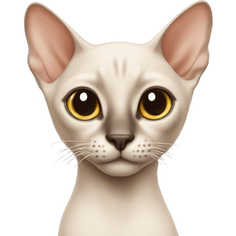 Hairless Siamese cat  emoji