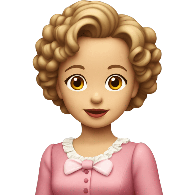 shirley temple with line emoji