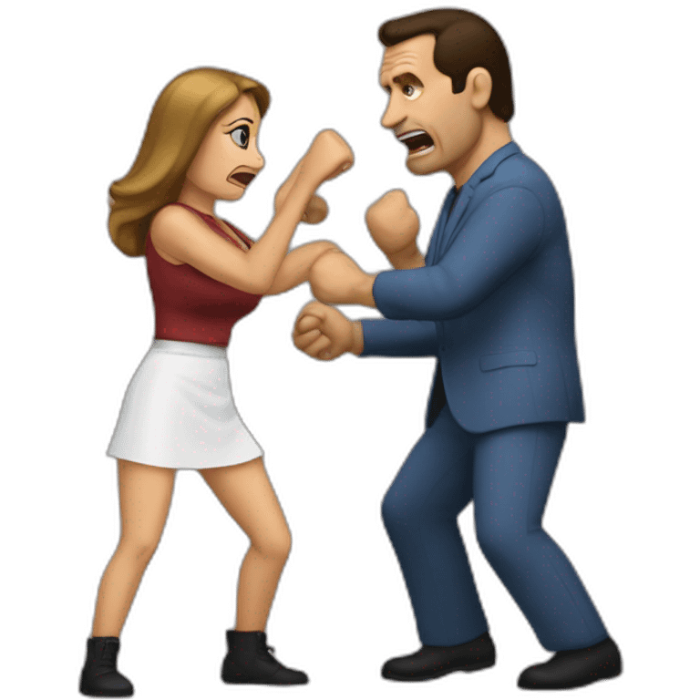 Woman fights Al Bundy emoji