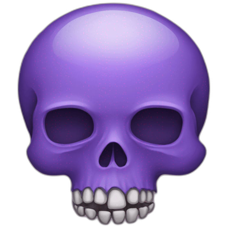 Purple skull emoji