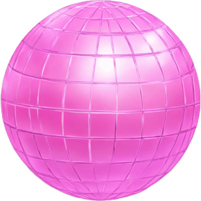 Pink pastel disco ball emoji