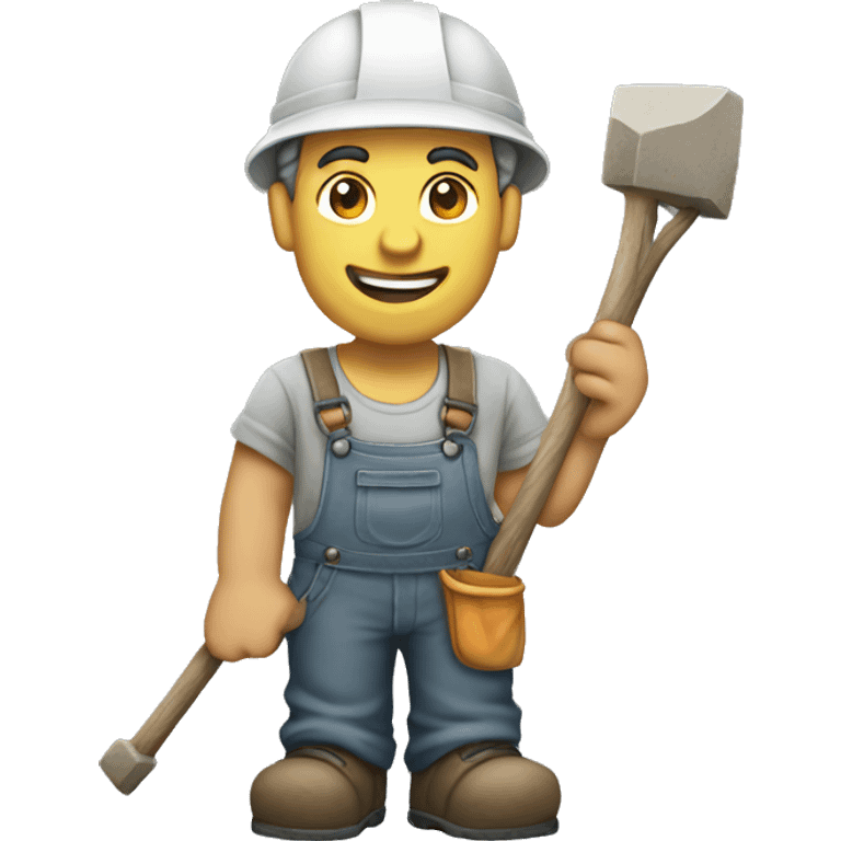 men stone masons  emoji