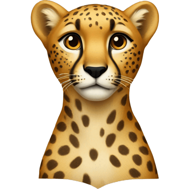 Cheetah heart emoji