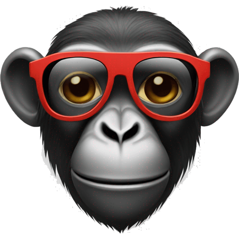 Monkey with sunglasses  emoji