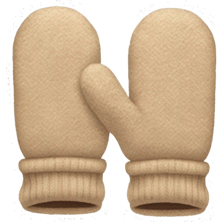 beige mittens emoji