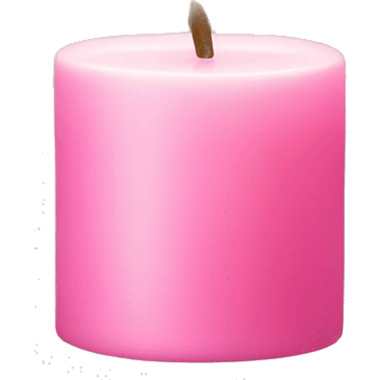 Candle with pink Dior logo on  emoji