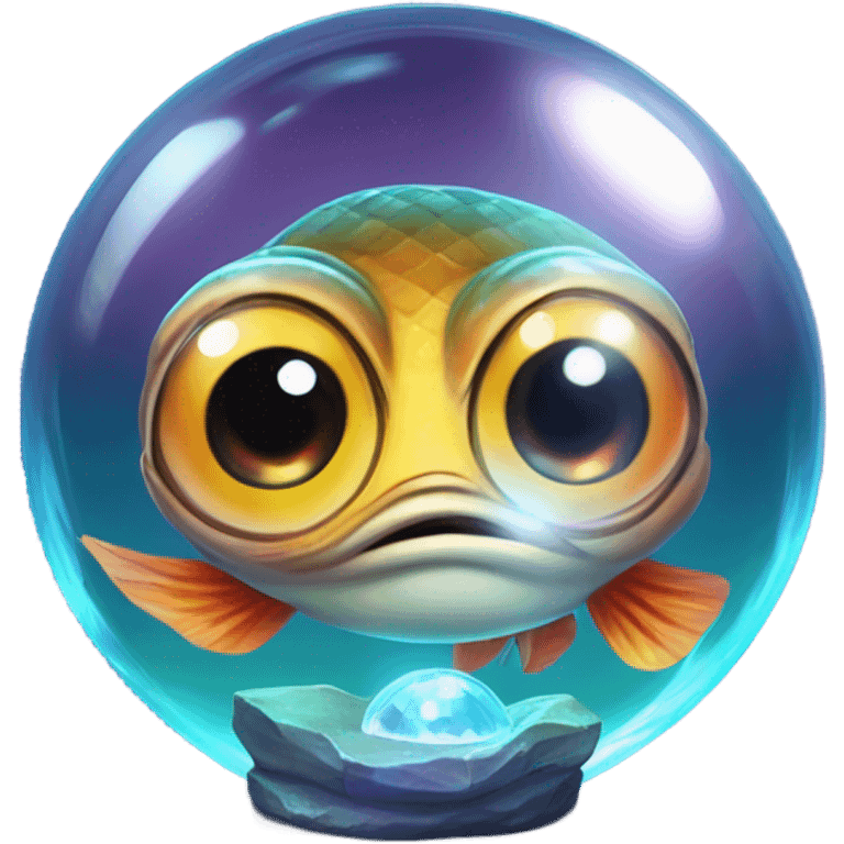 Fish fortune teller watched a studio ghibli movie emoji