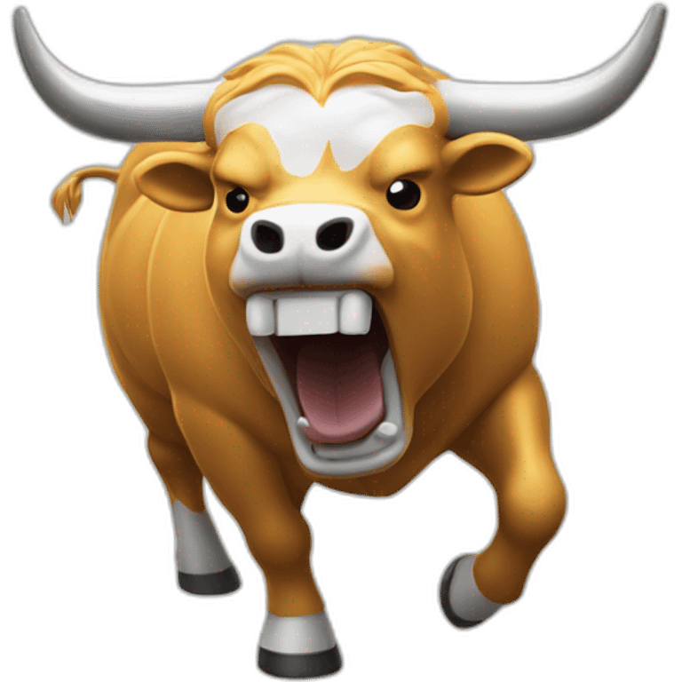 bitcoin bull ready to charge emoji