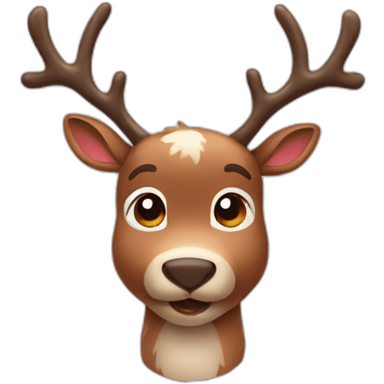 cute reindeer emoji