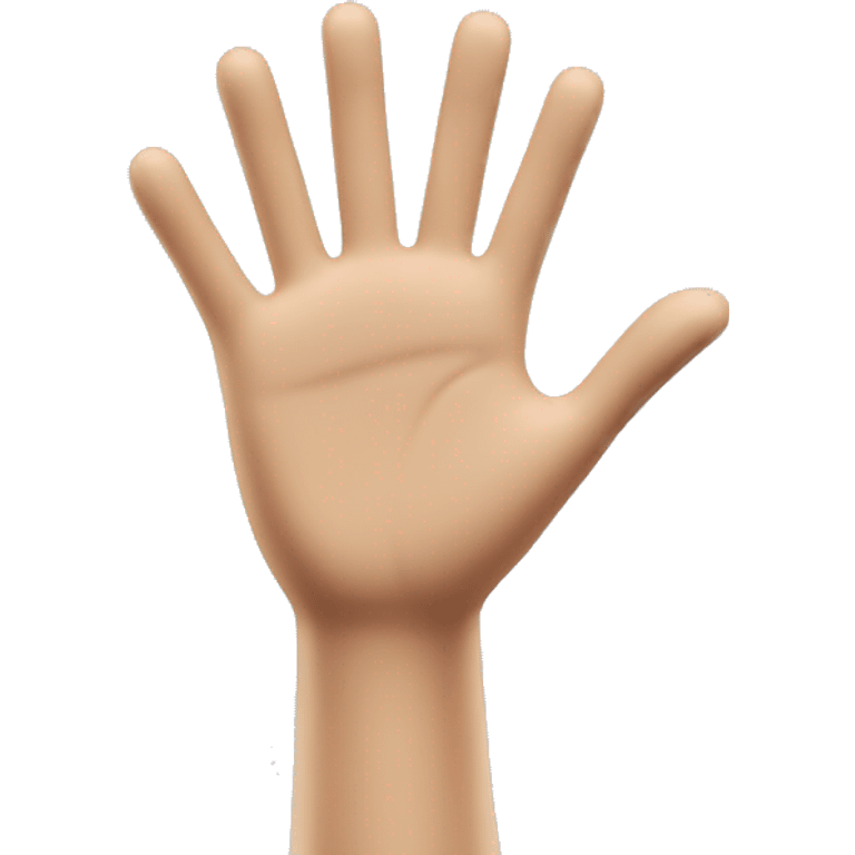 Playmobil hand saying hi emoji