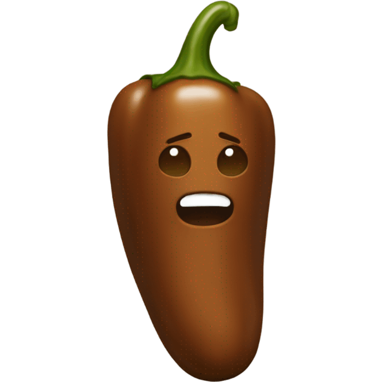 Brown pepper emoji