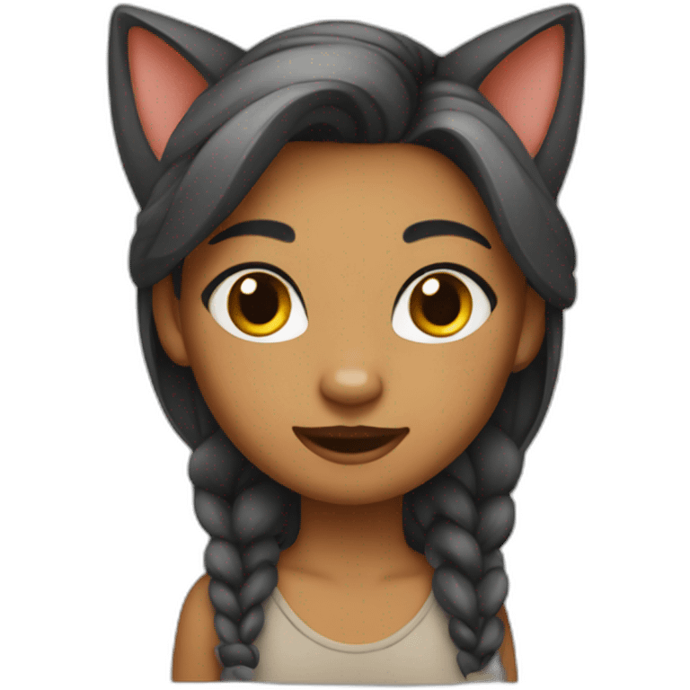 Catty girl emoji