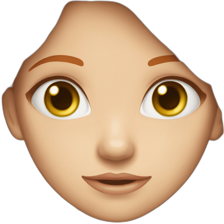 Une fille rousse yeux verts emoji