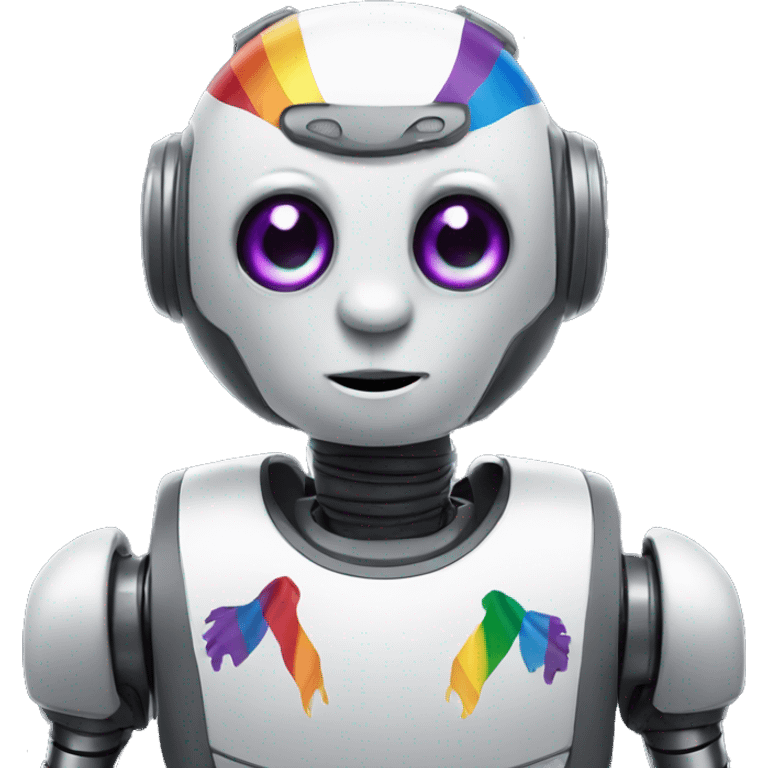 Pride month robot emoji