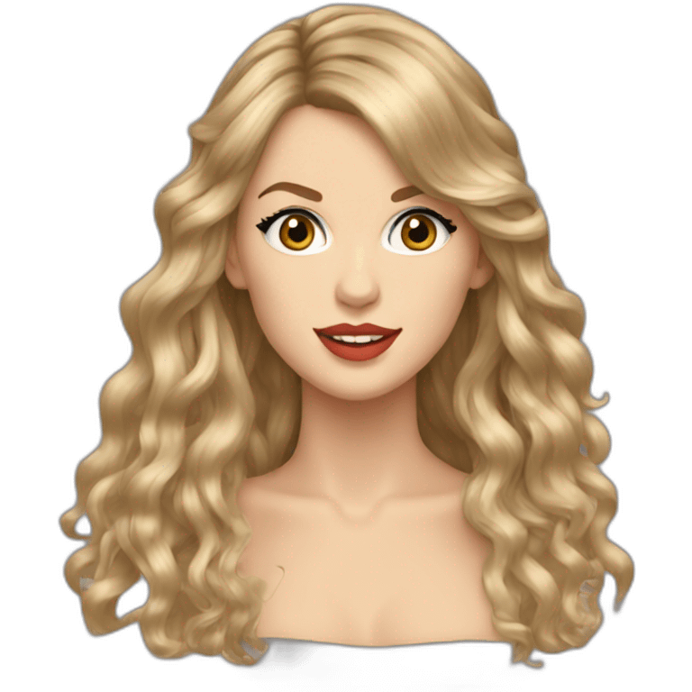 taylor swift long hair emoji