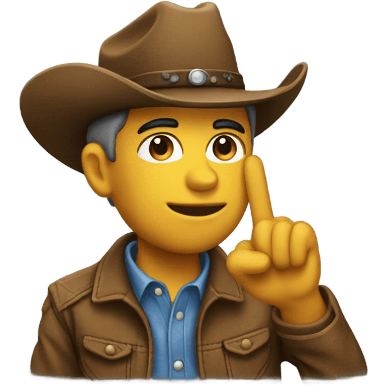 Cowboy saluting emoji