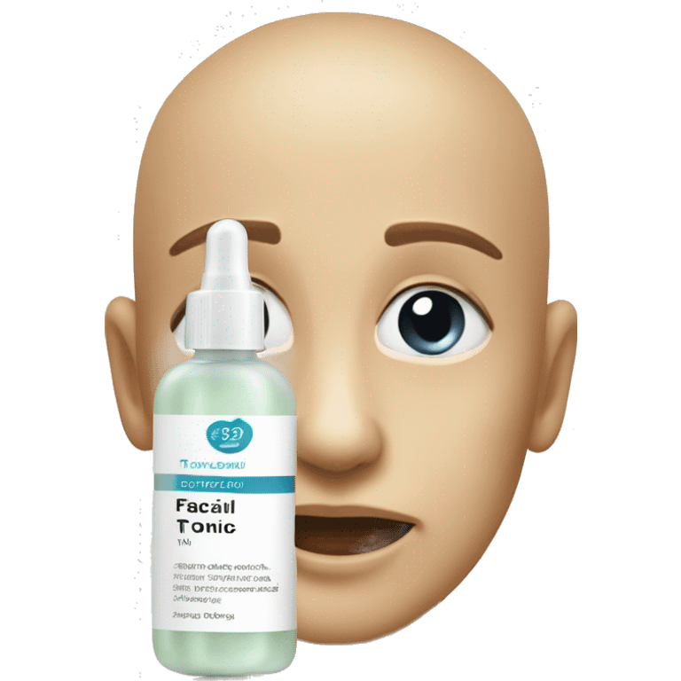 facial tonic with label emoji