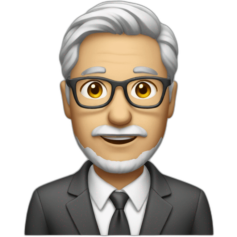 architect with pencil gray hair emoji