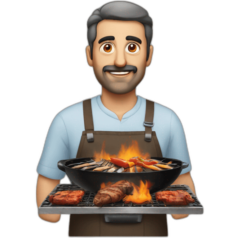 Armenian man an bbq emoji