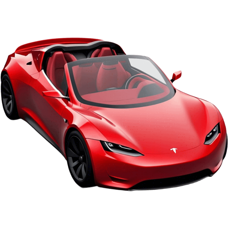 Tesla Roadster - Tesla (Model Year: 2020) (Iconic colour: Dark Red) emoji