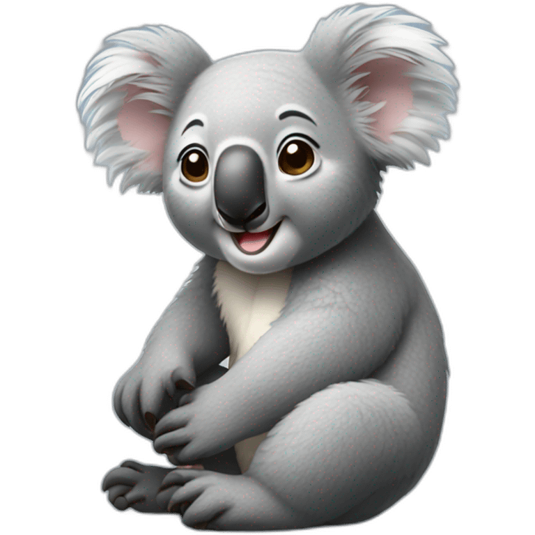 Koala happy emoji