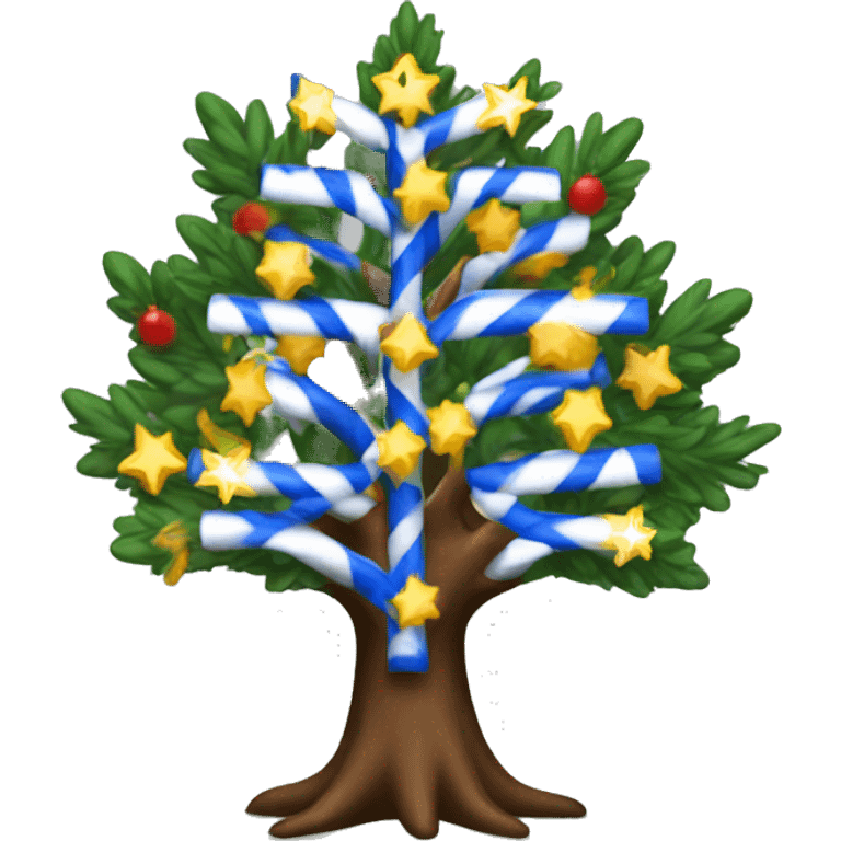 Hanukkah tree emoji