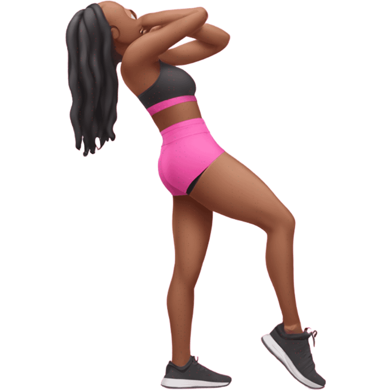 pink resistance band for glutes  emoji