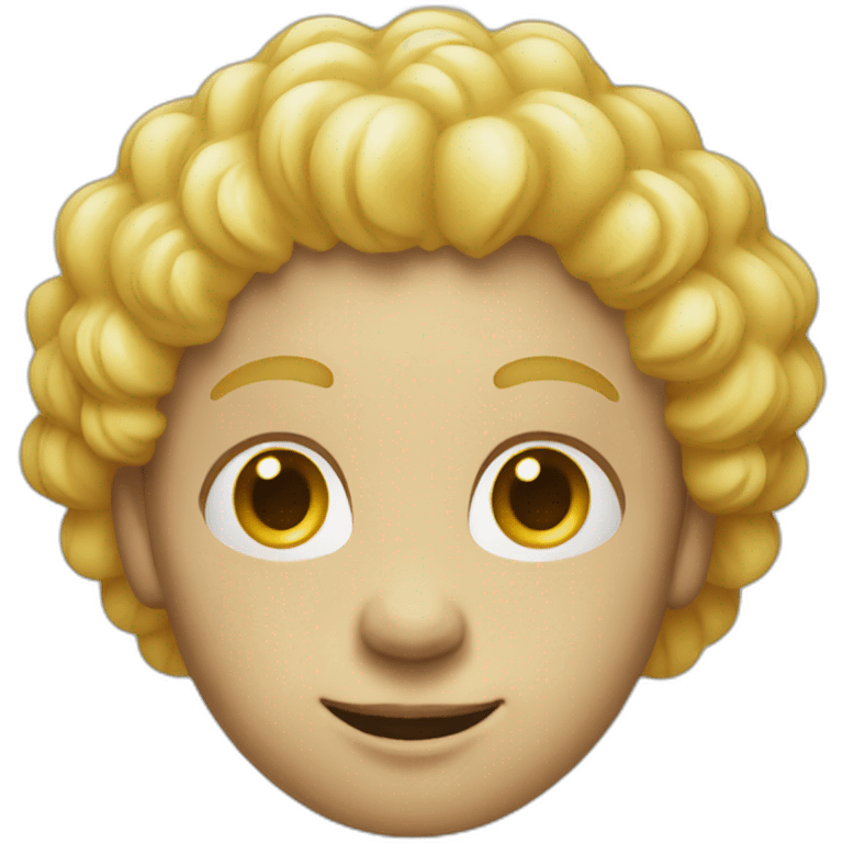 August clown with blond hair emoji