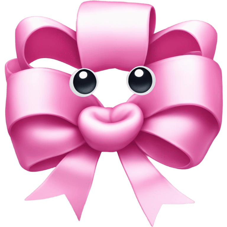 Pink  bow  emoji