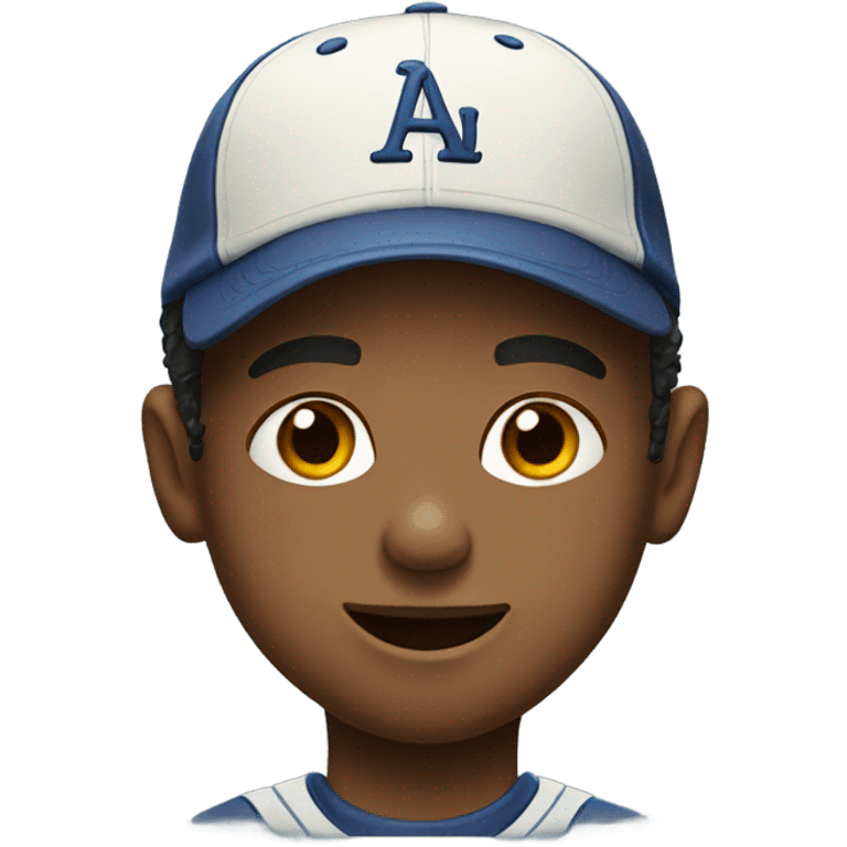 boy in baseball cap portrait emoji