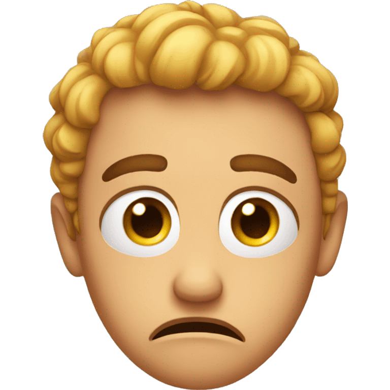 a worried emoji face emoji