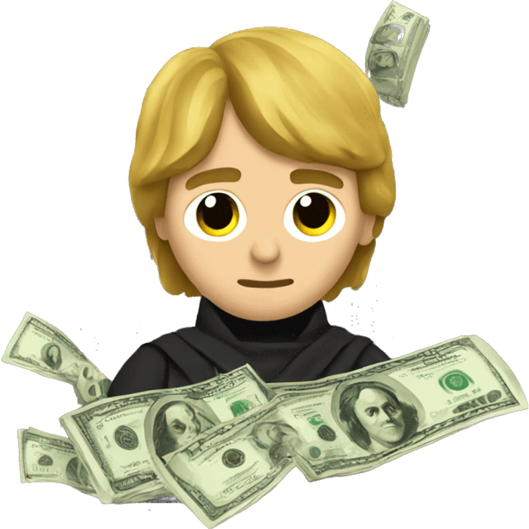 Luke Skywalker with money emoji