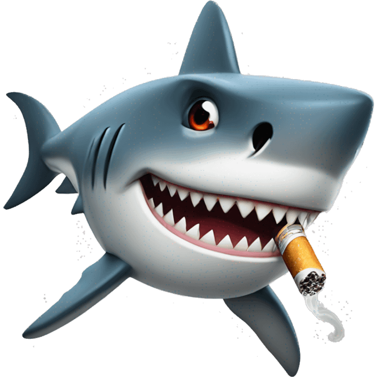 shark smoking emoji