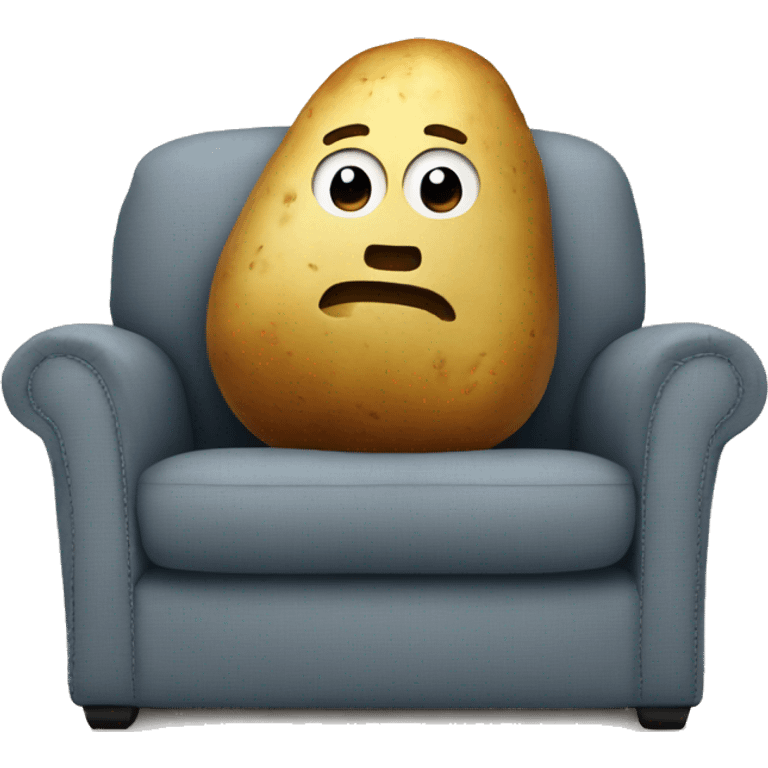 Potato on the couch emoji