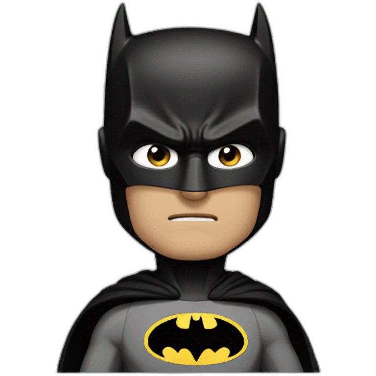 Batman serious emoji