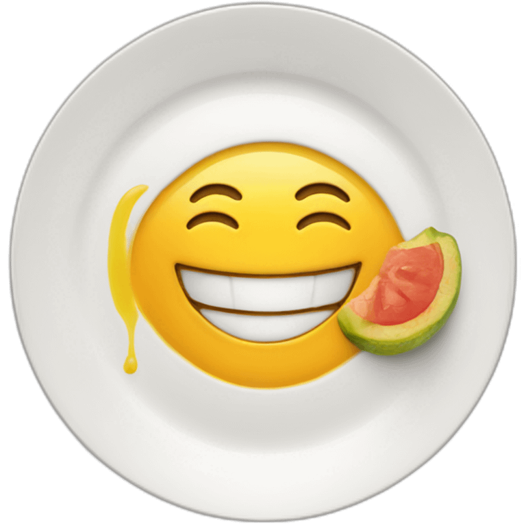 smile plate food emoji