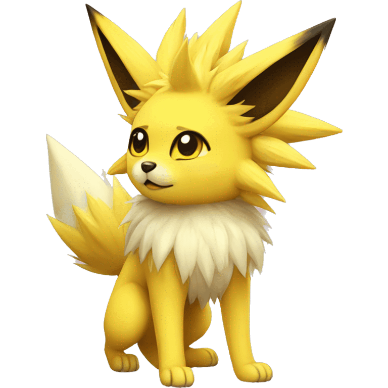 Kawaii Cool Edgy Jolteon full body emoji