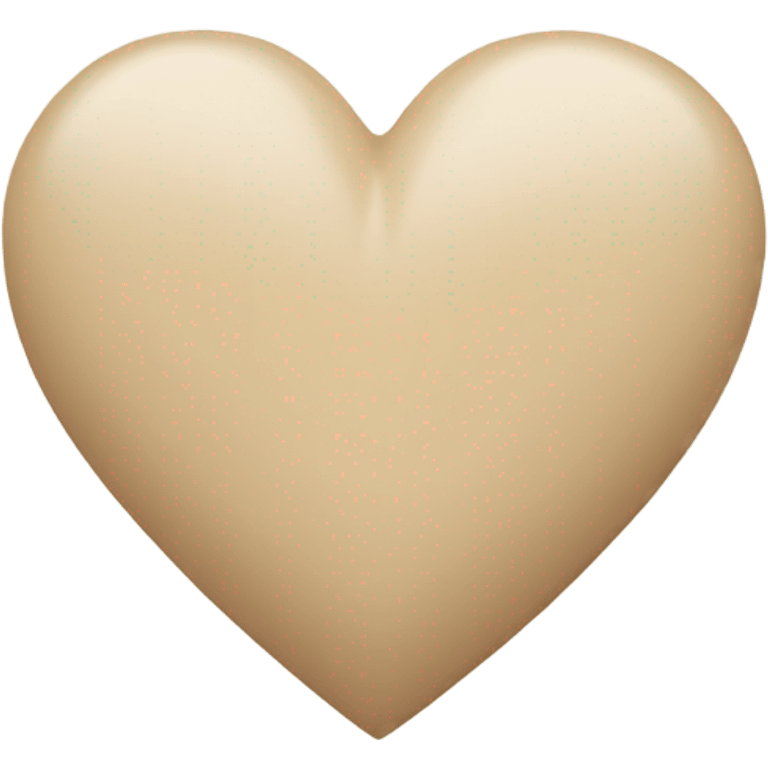 beige heart emoji