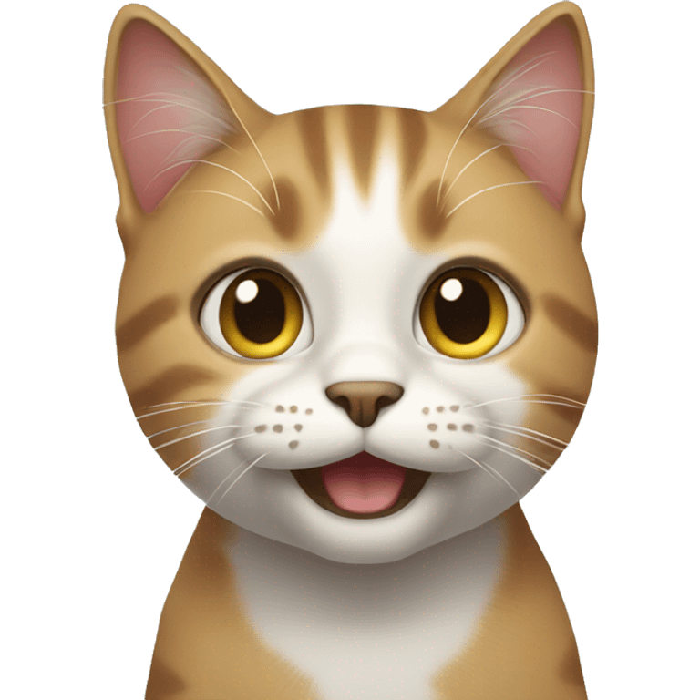 Cat presenting smile emoji