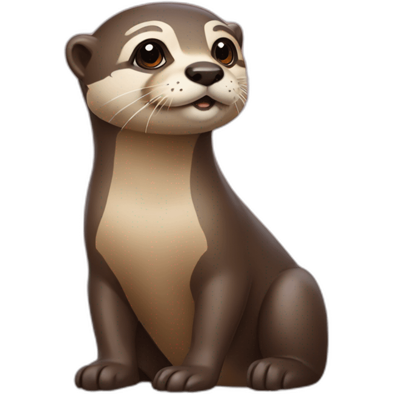 Loutre sur chien emoji