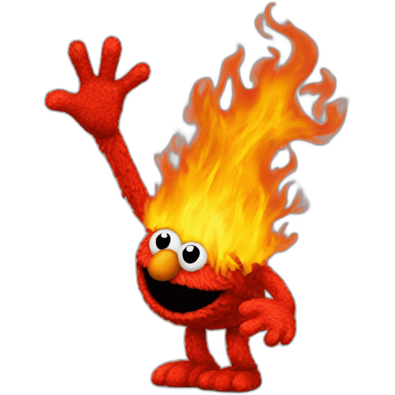 elmo-on-fire emoji