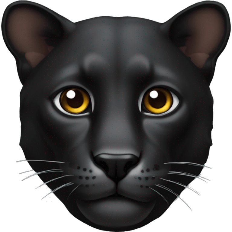 Animal pantera negra con ojos castanos emoji