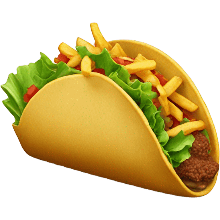 tacos with fries emoji