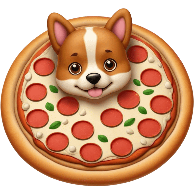 a pizza dog emoji