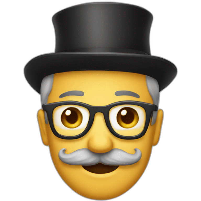 Monsieur avec une moustache emoji