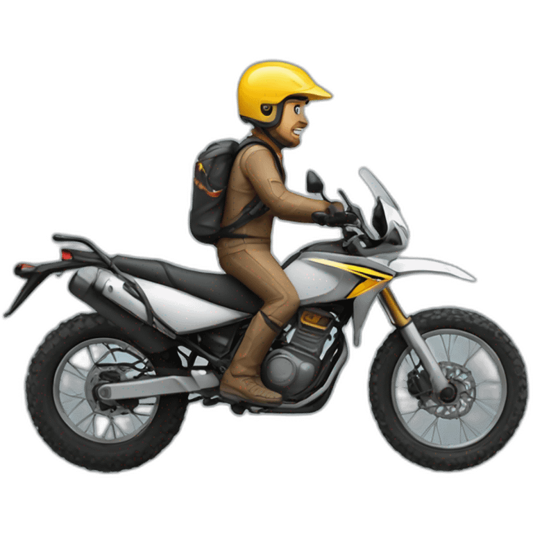 Off-road biker  emoji