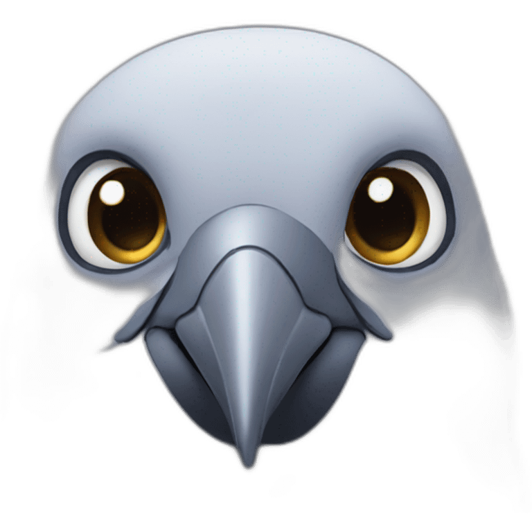 Pigeon face emoji